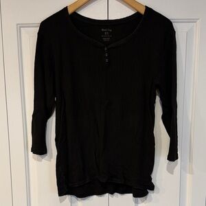 White Stag Black Long Sleeve Top
